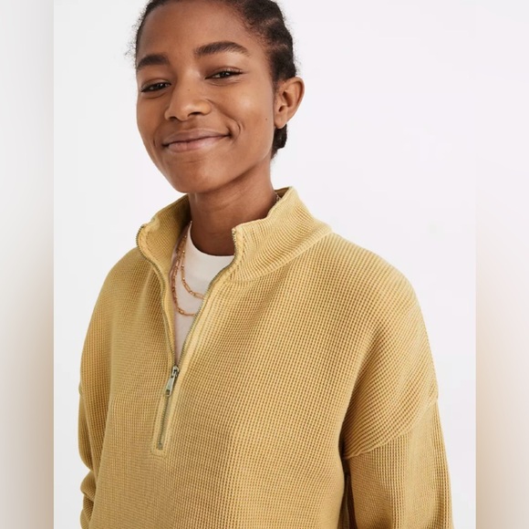 NWT Madewell Quarter Zip Pullover Sweater XXS - Picture 3 of 10